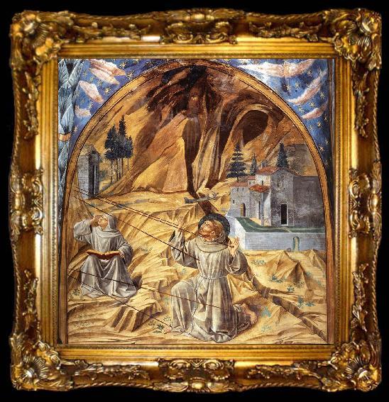 framed  GOZZOLI, Benozzo Scenes from the Life of St Francis (Scene 11, south wall) dfh, ta009-2